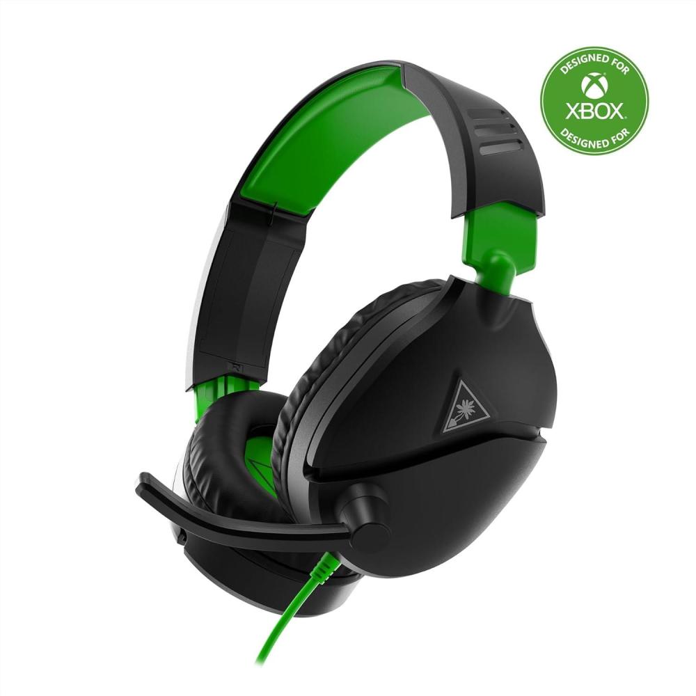 image:imageTurtle Beach Recon 70 Multiplatform Gaming Headset for PS5 PS4 Xbox Series XS Xbox One PC amp Mobile w 35mm Wired Connection FliptoMute Mic 40mm Speakers Lightweight Design WhiteBlack and Green