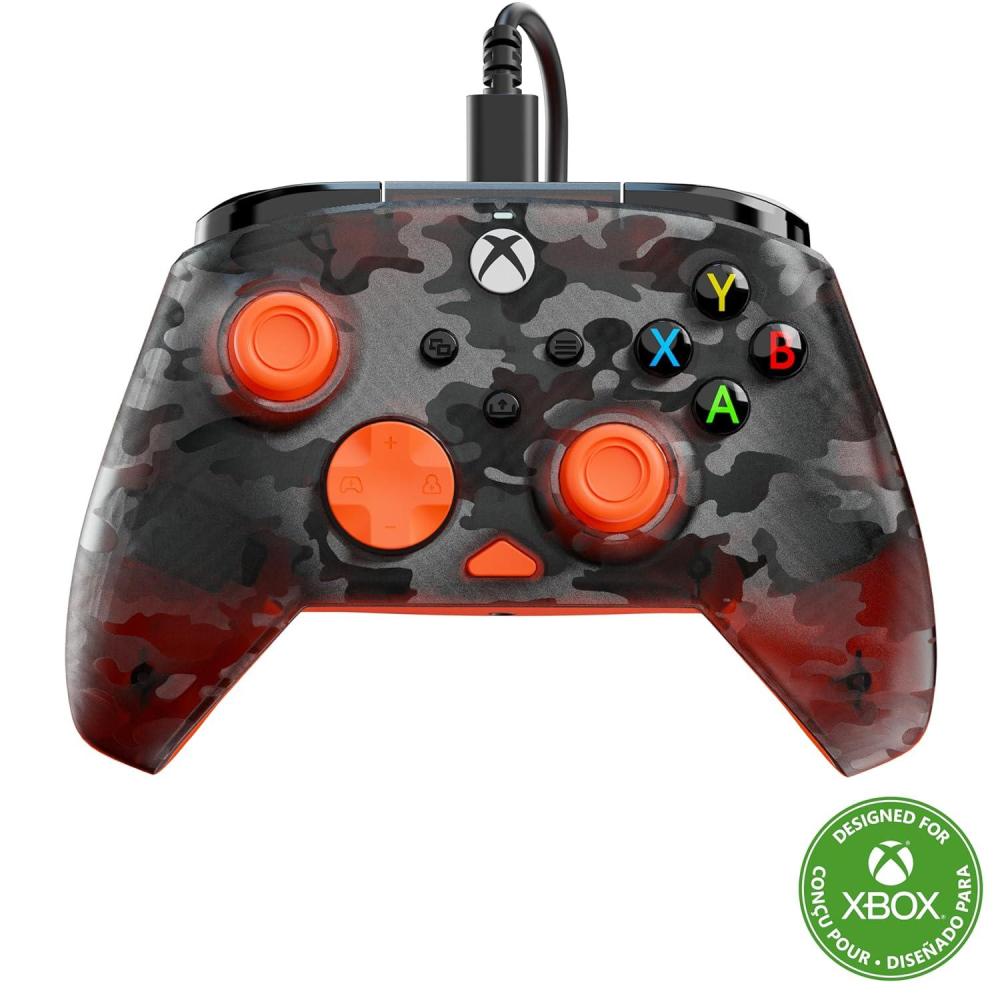 image:imageTurtle Beach Rematch Core Wired Gaming Controller Licensed for Xbox Series XS Xbox One amp Windows PCs Audio Controls Rumble Motors amp Impulse Triggers Companion App WhiteGreenGhost Black CamoOrange