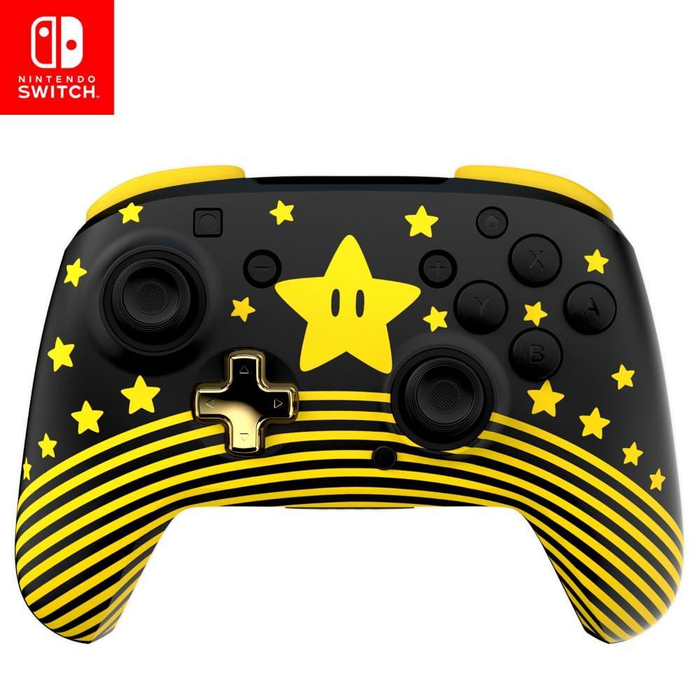 image:imageTurtle Beach Rematch Wireless Controller Officially Licensed for Nintendo Switch Switch LiteOLED Works wNintendo Switch 2 Lenticular Shift Design Rechargeable Battery Mario Bricks RedBlueSuper Mario Star