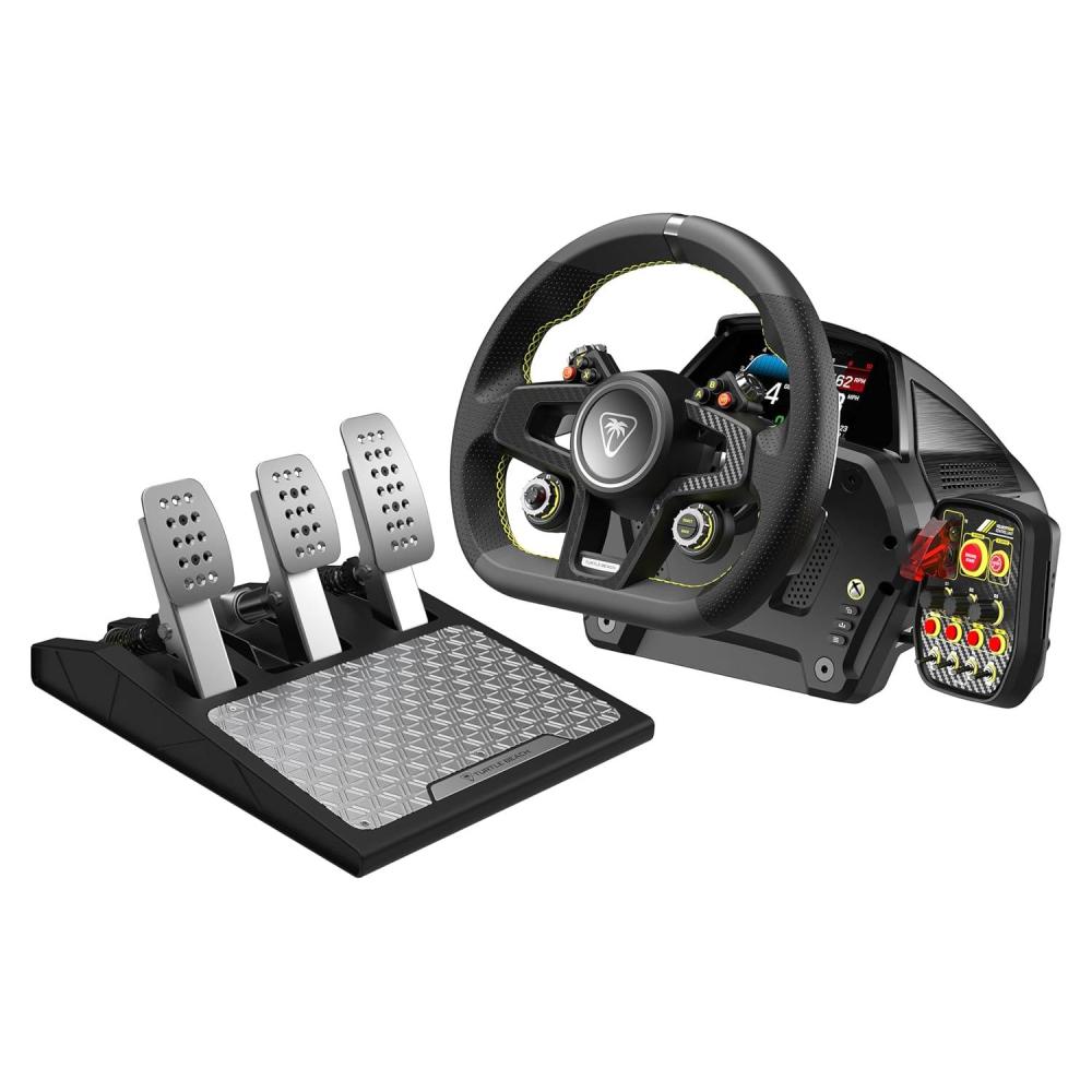 image:imageTurtle Beach VelocityOne Race Wheel amp Pedal System Licensed for Xbox Series XS Xbox One Windows PCs 72Nm Direct Drive Force Feedback 3 Pedals amp Magnetic Paddle Shifters Hall Effect SensorsPremium Race Wheel Pedal System