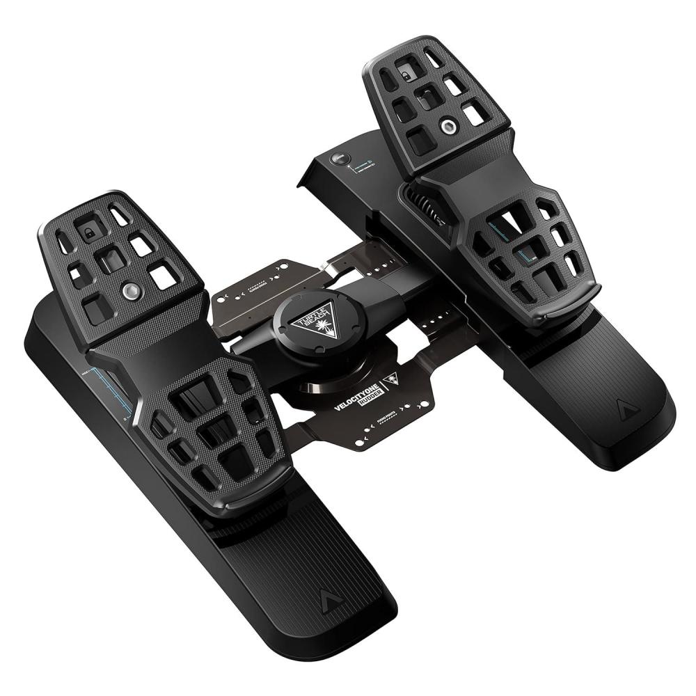 image:imageTurtle Beach VelocityOne Universal Rudder Pedals for Windows 10 amp 11 PCs Xbox Series X Xbox Series S and Xbox One Featuring Smooth Rudder Axis Adjustable Brakes and Pedal Width BlackUniversal Rudder Pedals
