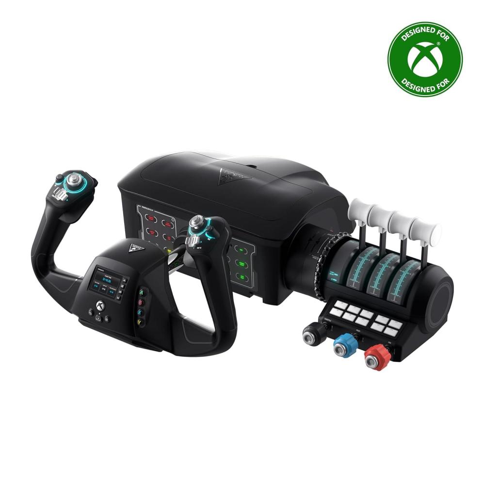 image:imageTurtle Beach VelocityOne Universal Rudder Pedals for Windows 10 amp 11 PCs Xbox Series X Xbox Series S and Xbox One Featuring Smooth Rudder Axis Adjustable Brakes and Pedal Width BlackUniversal Control System
