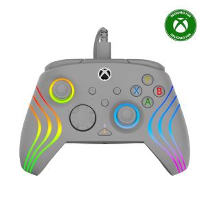 Turtle Beach Afterglow Ignite Wired RGB Gaming Controller for Xbox & PC – Customizable RGB, Remappable Buttons, Hall-Effect Hair Triggers, 10ft Cable, Officially Licensed by Xbox – Time Machine(Grey)