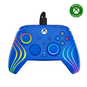 Turtle Beach Afterglow Ignite Wired RGB Gaming Controller for Xbox & PC – Customizable RGB, Remappable Buttons, Hall-Effect Hair Triggers, 10ft Cable, Officially Licensed by Xbox – Time Machine(Blue)