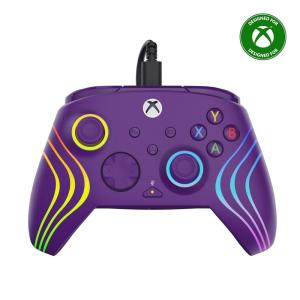 Turtle Beach Afterglow Ignite Wired RGB Gaming Controller for Xbox & PC – Customizable RGB, Remappable Buttons, Hall-Effect Hair Triggers, 10ft Cable, Officially Licensed by Xbox – Time Machine(Purple)