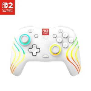 Turtle Beach Afterglow Wave Wireless RGB Gaming Controller – Officially Licensed for Nintendo Switch 2, Nintendo Switch/Switch Lite/OLED – TMR Thumbsticks, Customizable Lighting – Black(White)