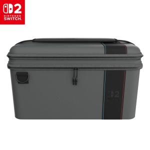 Turtle Beach PlayTrek Slim Case Officially Licensed for Nintendo Switch 2, Hard Shell Carrying Case, Game Card Case, Cover, Storage, Protection – Charcoal Black(2-in-1)