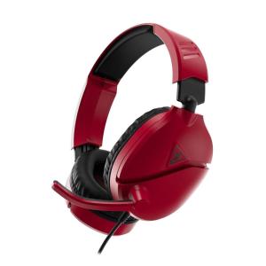Turtle Beach Recon 70 Multiplatform Gaming Headset for PS5, PS4, Xbox Series X|S, Xbox One, PC & Mobile w/ 3.5mm Wired Connection – Flip-to-Mute Mic, 40mm Speakers, Lightweight Design, White(Midnight Red)