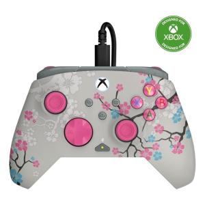 Turtle Beach Rematch Advanced Wired Gaming Controller Licensed for Xbox Series X|S, Xbox One, Windows PC – Glow, Remappable Buttons, Hair Triggers, Audio Controls, Impulse Triggers – Titan Steel(Cherry Blossom)