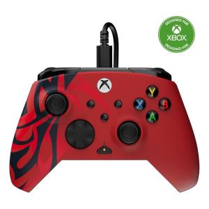 Turtle Beach Rematch Advanced Wired Gaming Controller Licensed for Xbox Series X|S, Xbox One, Windows PC – Glow, Remappable Buttons, Hair Triggers, Audio Controls, Impulse Triggers – Titan Steel(Spirit Red)