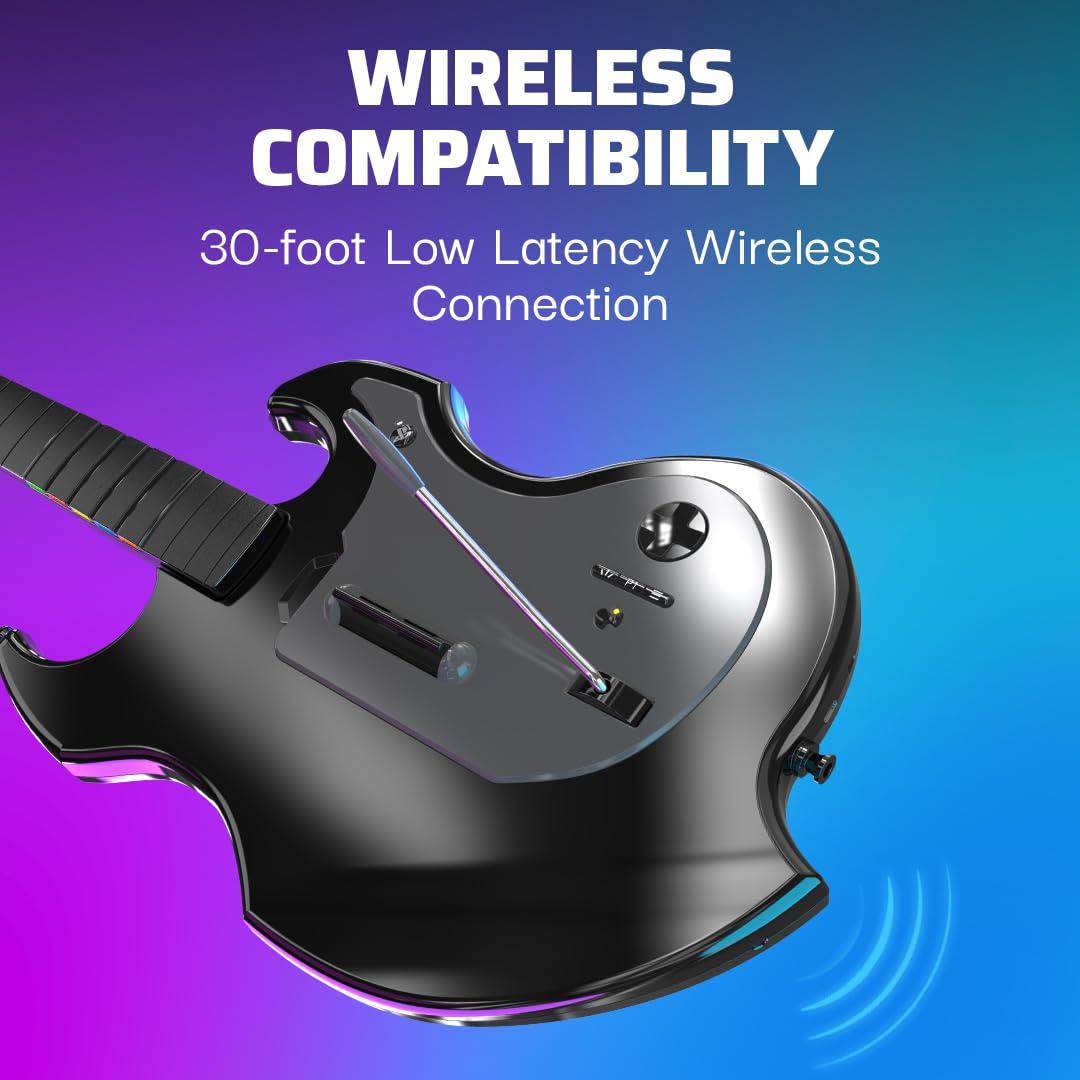 image:imagePDP Riffmaster Wireless Guitar Controller for Nintendo Switch Nintendo Switch 2 LiteOLED Fortnite Festival Rechargeable Battery Officially Licensed BlackPLAYSTATION