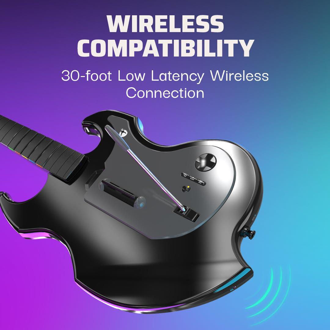image:imagePDP Riffmaster Wireless Guitar Controller for Nintendo Switch Nintendo Switch 2 LiteOLED Fortnite Festival Rechargeable Battery Officially Licensed BlackXBOX