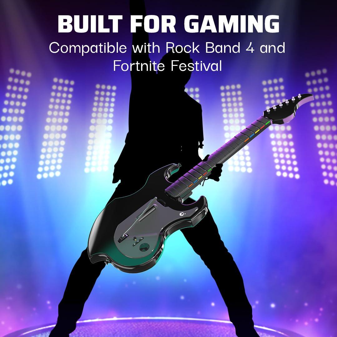 image:imagePDP Riffmaster Wireless Guitar Controller for Nintendo Switch Nintendo Switch 2 LiteOLED Fortnite Festival Rechargeable Battery Officially Licensed BlackXBOX