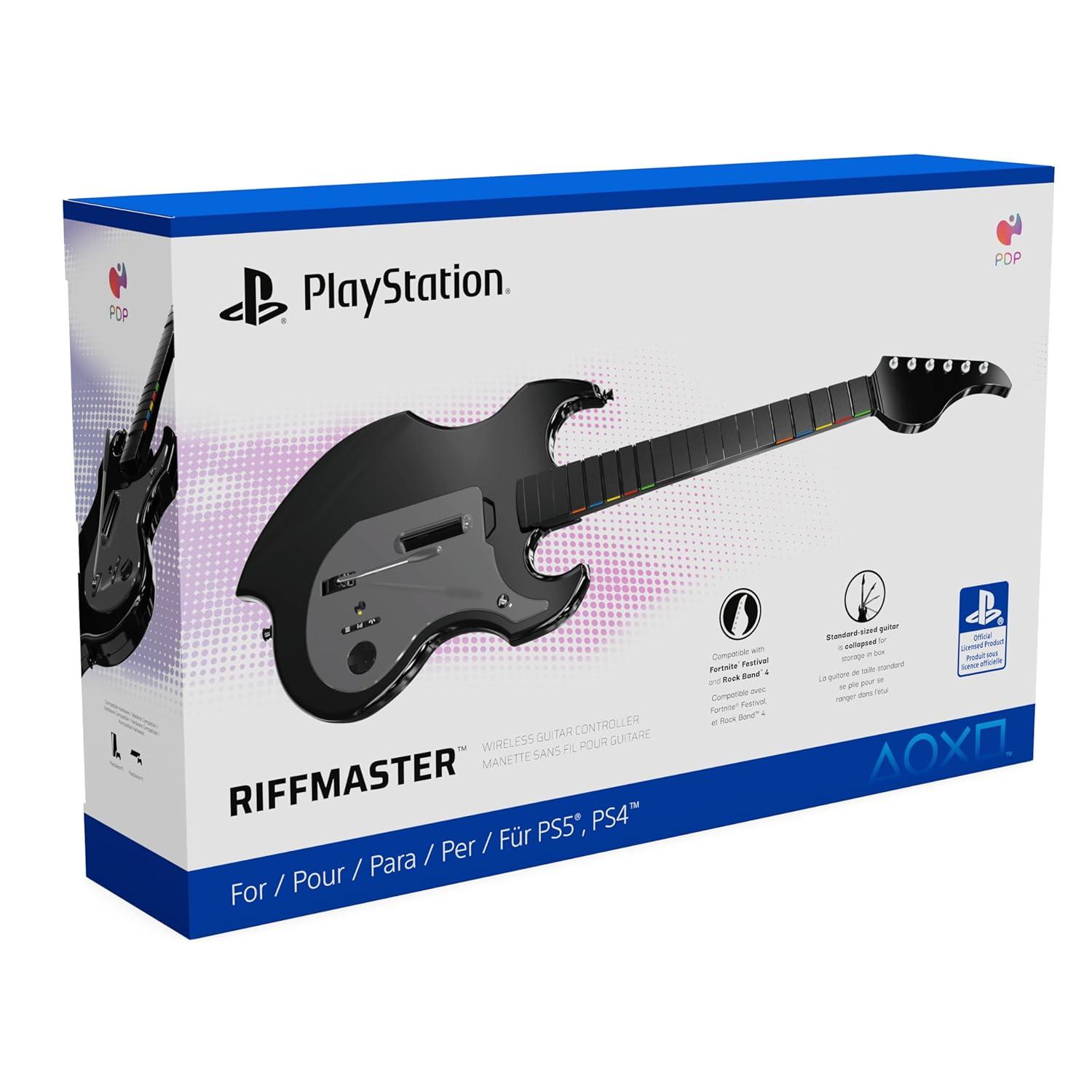 image:imagePDP Riffmaster Wireless Guitar Controller for Nintendo Switch Nintendo Switch 2 LiteOLED Fortnite Festival Rechargeable Battery Officially Licensed BlackPLAYSTATION