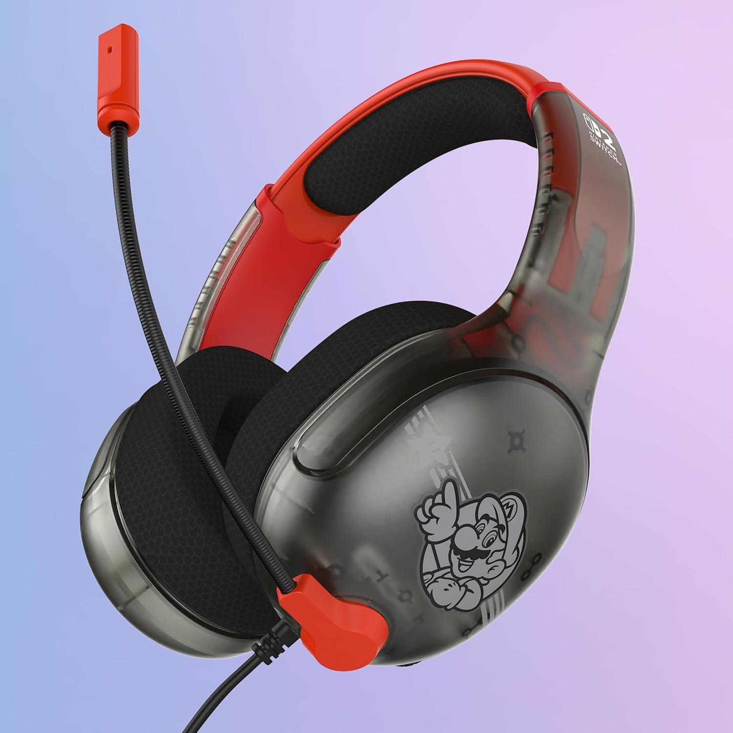image:imageTurtle Beach Airlite Fit Wired Gaming Headset Mario Star Officially Licensed for Nintendo Switch 2 Nintendo Switch Durable LightweightMario Star