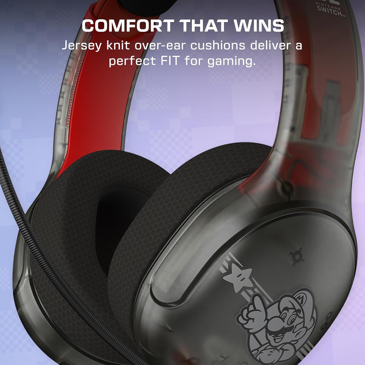image:imageTurtle Beach Airlite Fit Wired Gaming Headset Mario Star Officially Licensed for Nintendo Switch 2 Nintendo Switch Durable LightweightMario Star