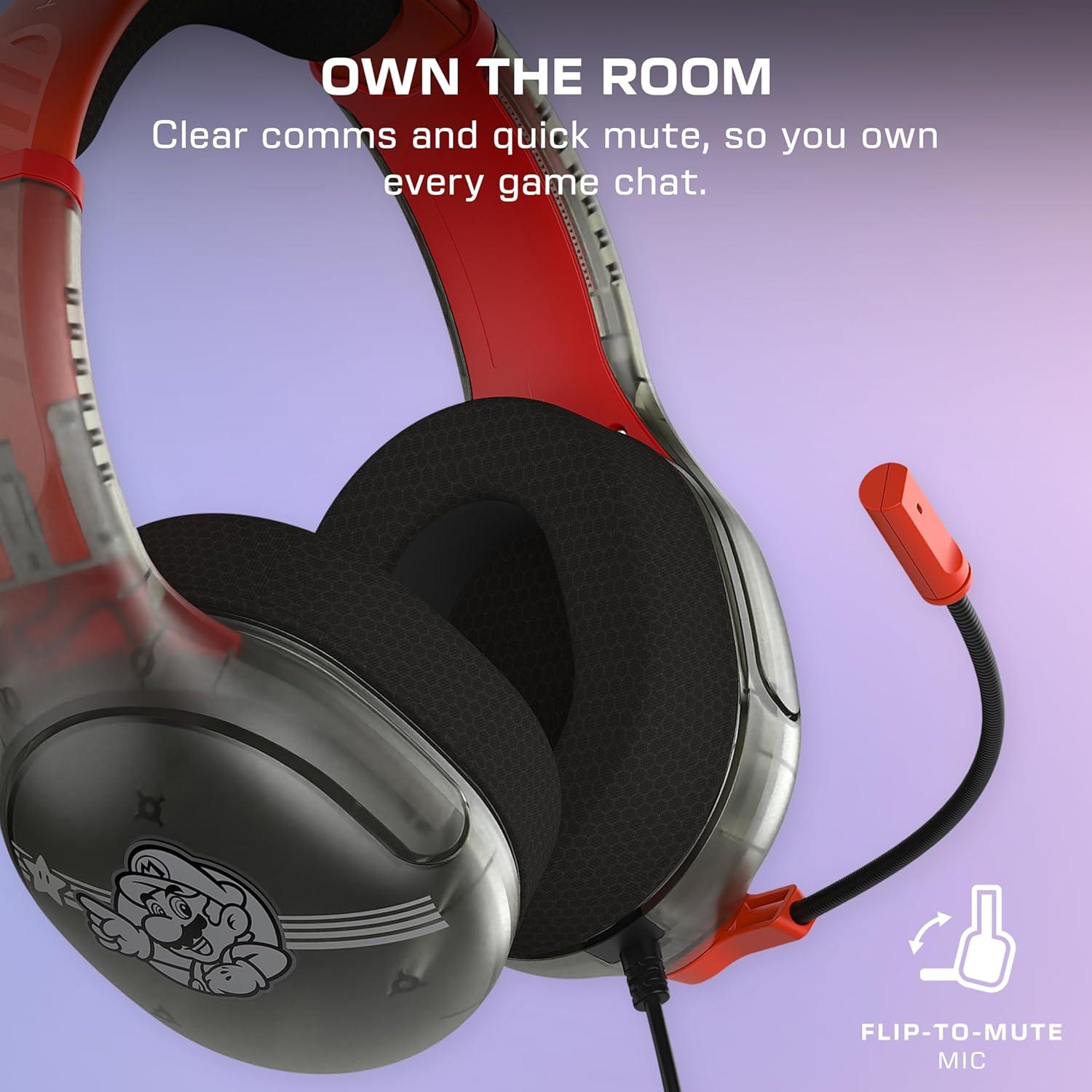 image:imageTurtle Beach Airlite Fit Wired Gaming Headset Mario Star Officially Licensed for Nintendo Switch 2 Nintendo Switch Durable LightweightMario Star