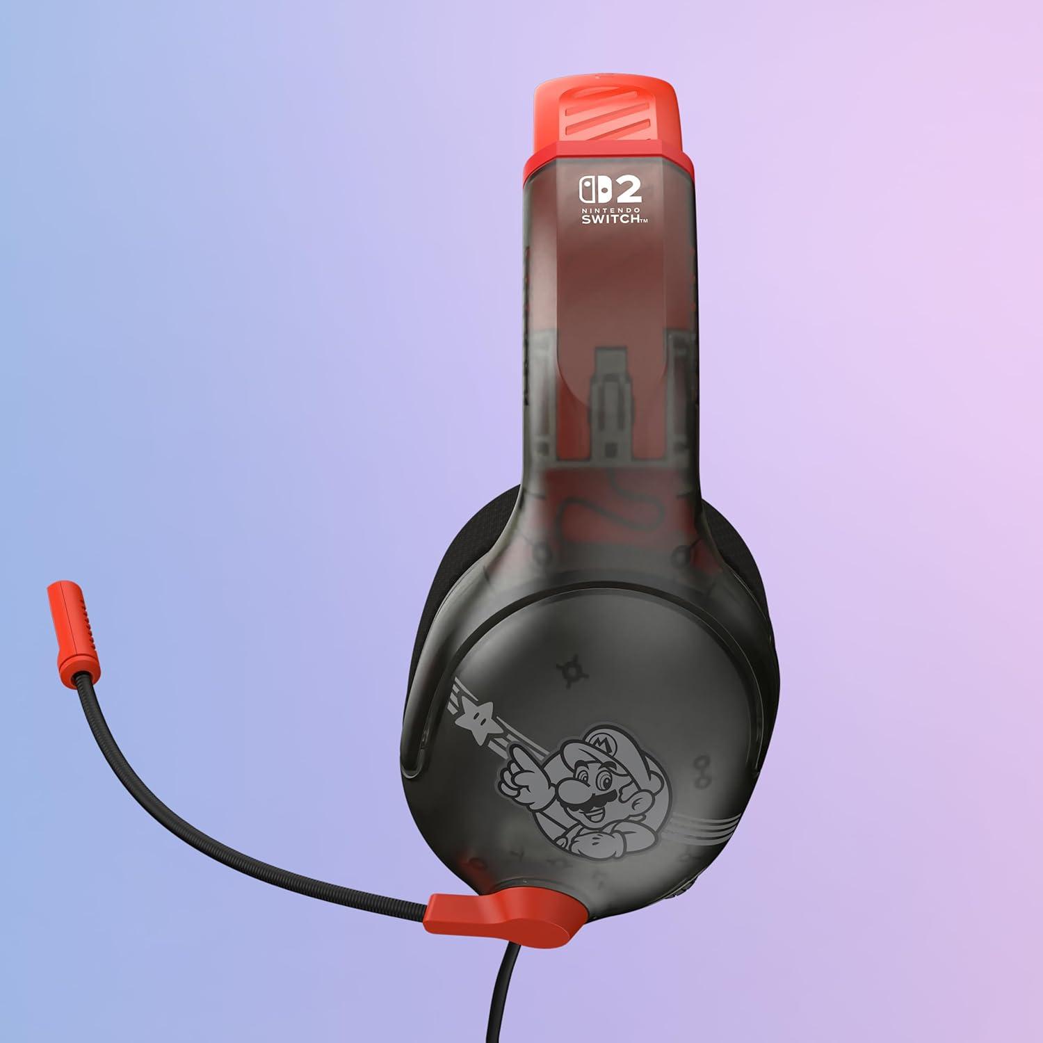 image:imageTurtle Beach Airlite Fit Wired Gaming Headset Mario Star Officially Licensed for Nintendo Switch 2 Nintendo Switch Durable LightweightMario Star