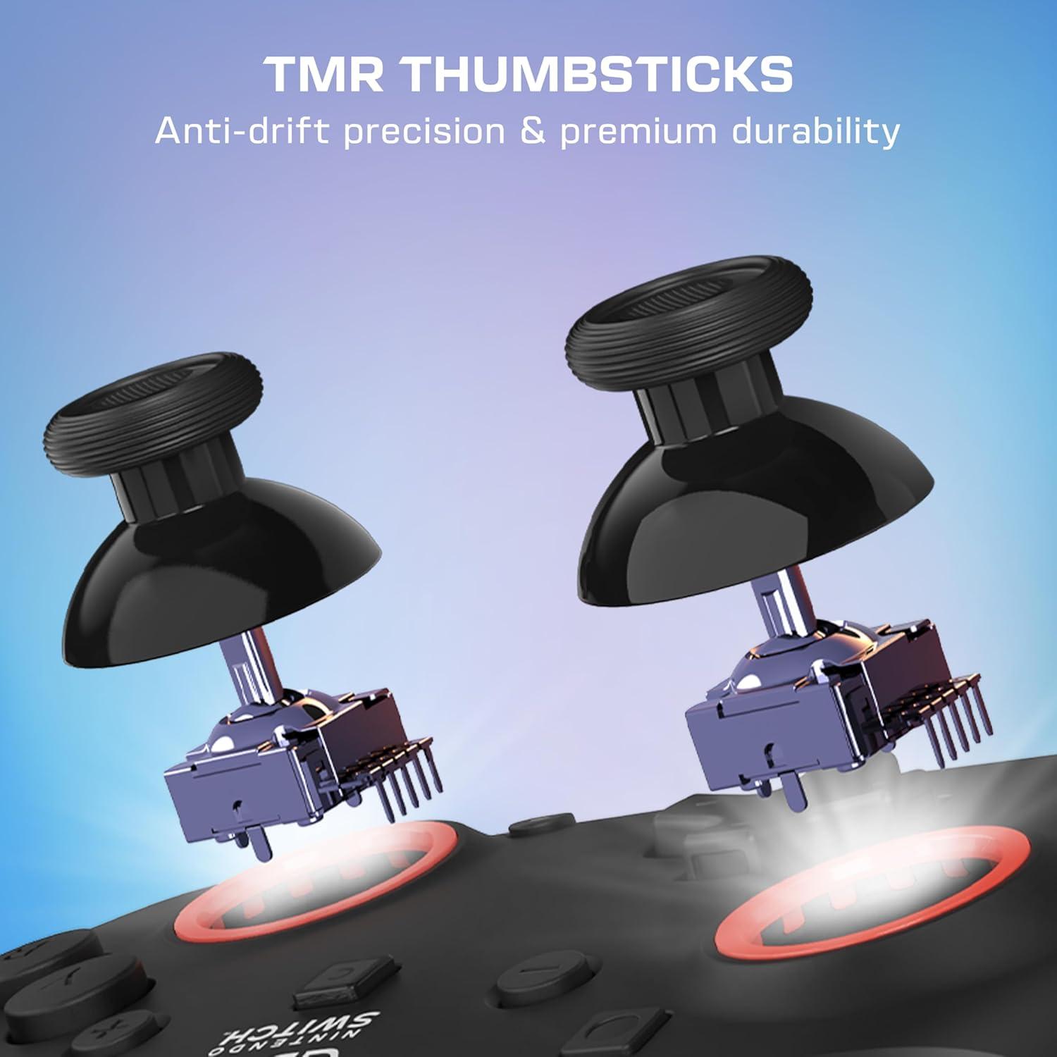image:imageTurtle Beach Rematch Wireless Controller Mario amp Luigi Officially Licensed for Nintendo Switch 2 Nintendo Switch TMR Thumbsticks Customizable RGB Rechargeable BatteryBlack