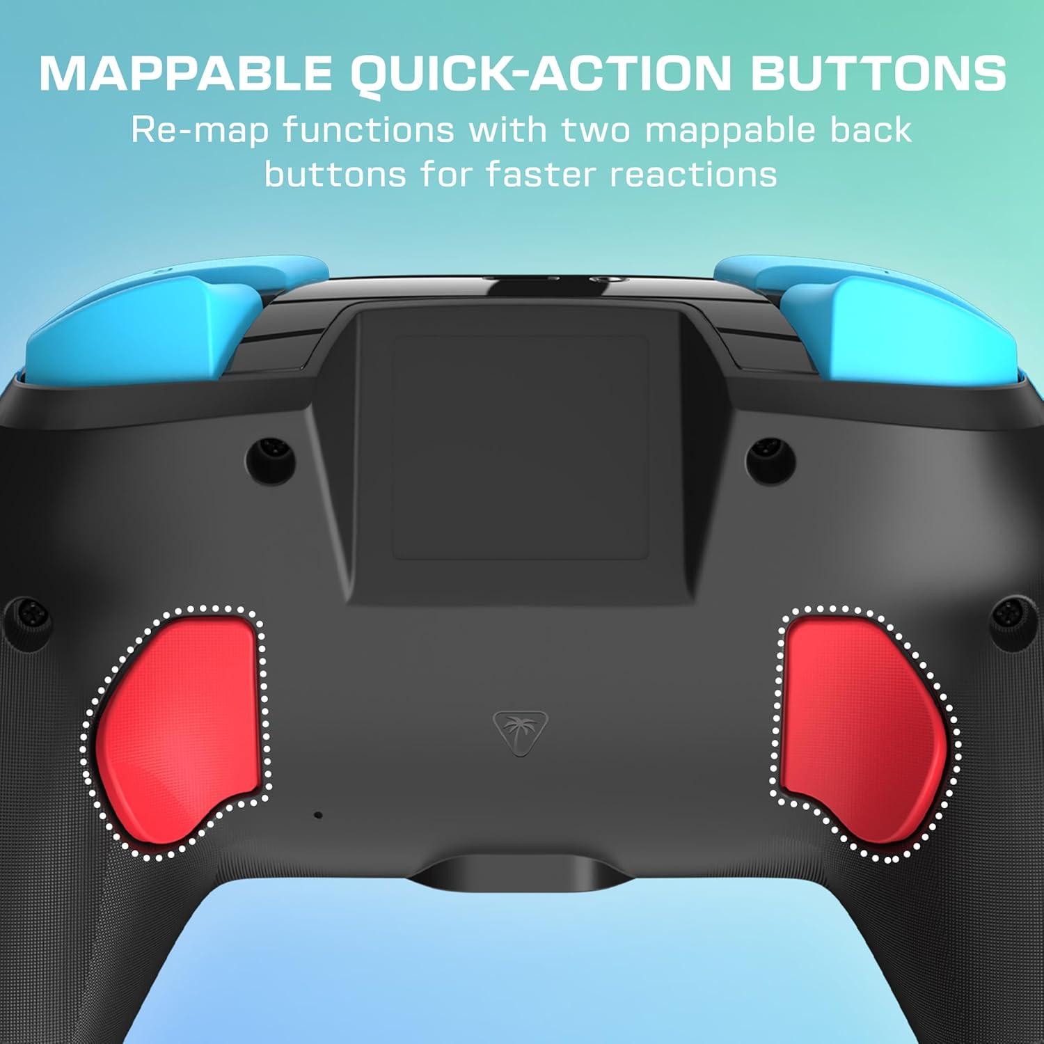 image:imageTurtle Beach Rematch Wireless Controller Mario amp Luigi Officially Licensed for Nintendo Switch 2 Nintendo Switch TMR Thumbsticks Customizable RGB Rechargeable BatteryMario Luigi Blue