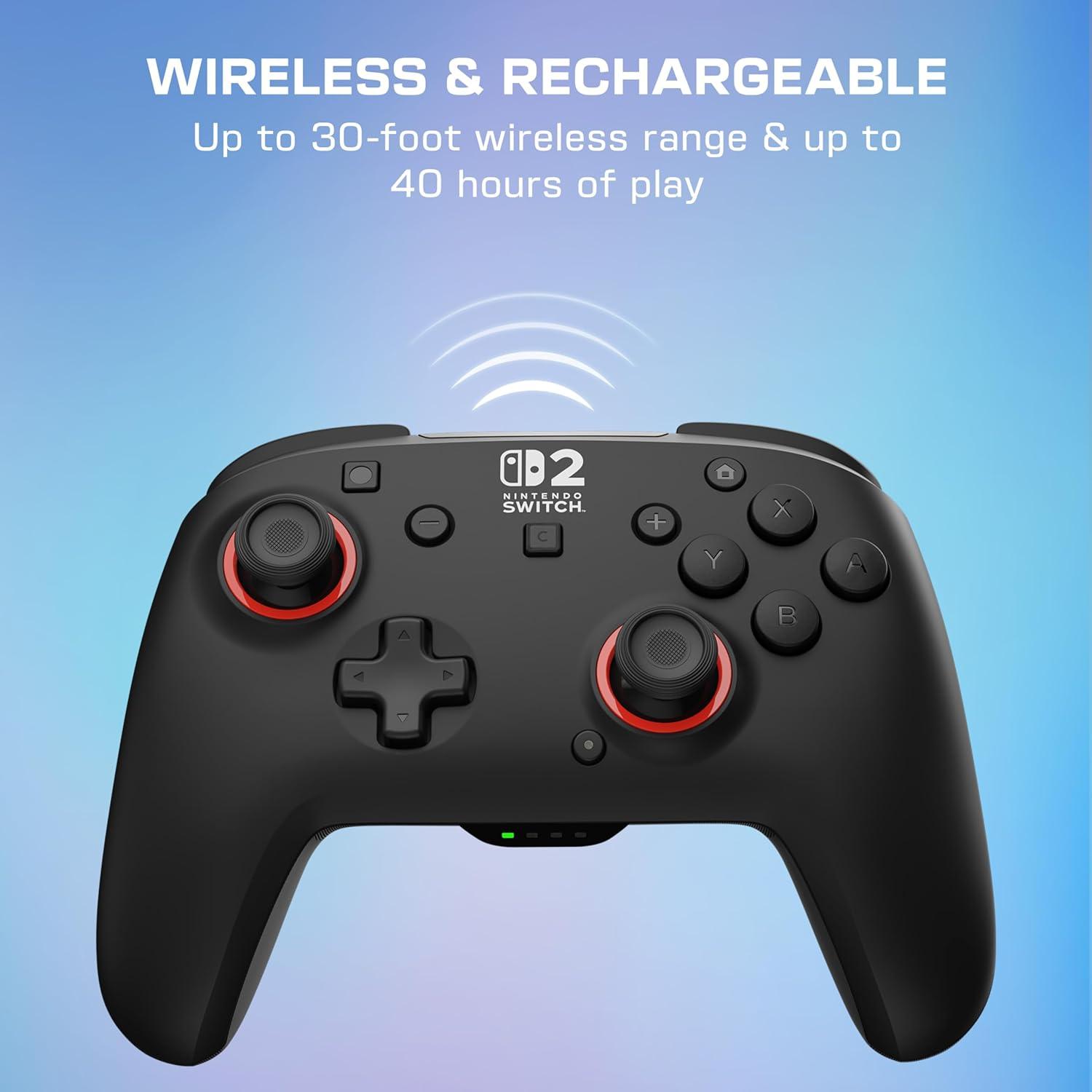 image:imageTurtle Beach Rematch Wireless Controller Mario amp Luigi Officially Licensed for Nintendo Switch 2 Nintendo Switch TMR Thumbsticks Customizable RGB Rechargeable BatteryBlack