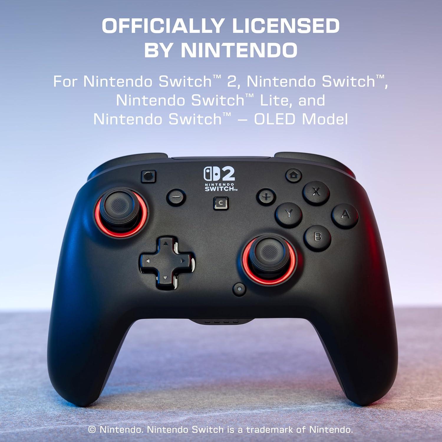 image:imageTurtle Beach Rematch Wireless Controller Mario amp Luigi Officially Licensed for Nintendo Switch 2 Nintendo Switch TMR Thumbsticks Customizable RGB Rechargeable BatteryBlack