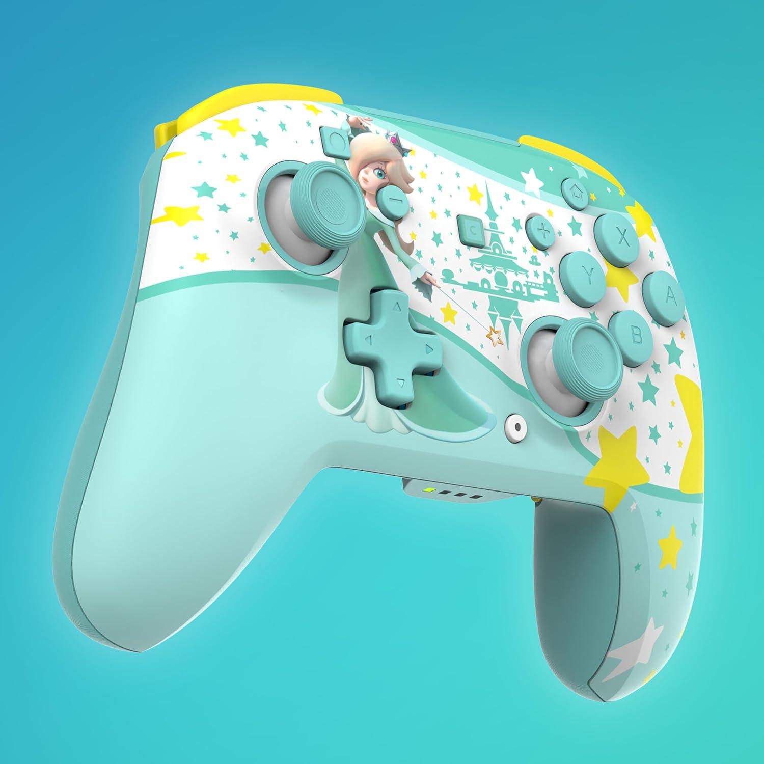 image:imageTurtle Beach Rematch Wireless Controller Mario amp Luigi Officially Licensed for Nintendo Switch 2 Nintendo Switch TMR Thumbsticks Customizable RGB Rechargeable BatteryRosalina Teal