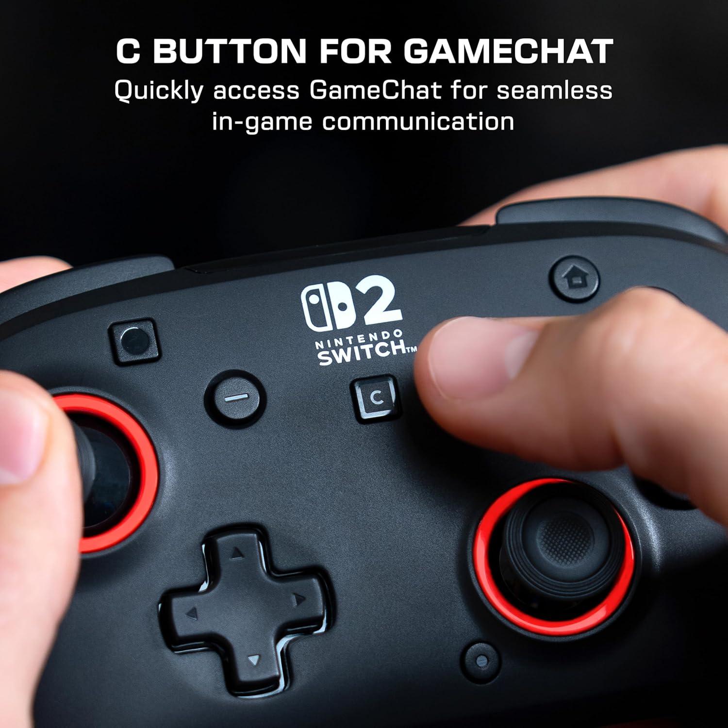 image:imageTurtle Beach Rematch Wireless Controller Mario amp Luigi Officially Licensed for Nintendo Switch 2 Nintendo Switch TMR Thumbsticks Customizable RGB Rechargeable BatteryBlack