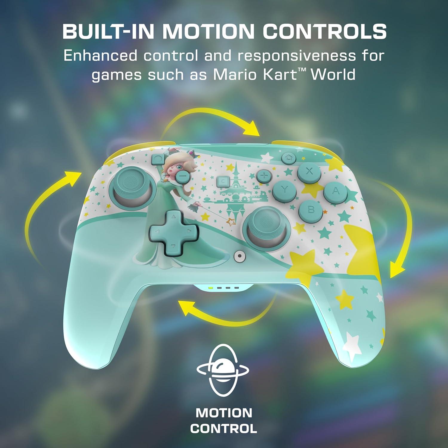 image:imageTurtle Beach Rematch Wireless Controller Mario amp Luigi Officially Licensed for Nintendo Switch 2 Nintendo Switch TMR Thumbsticks Customizable RGB Rechargeable BatteryRosalina Teal