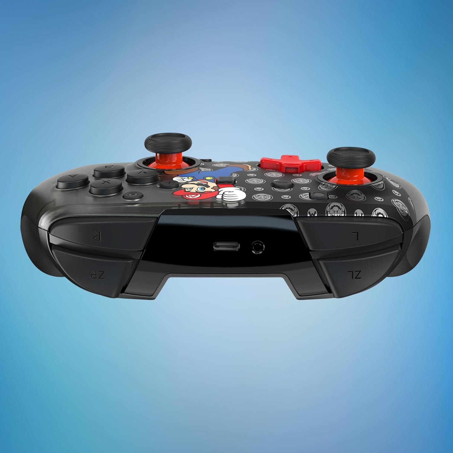 image:imageTurtle Beach Rematch Wireless Controller Mario amp Luigi Officially Licensed for Nintendo Switch 2 Nintendo Switch TMR Thumbsticks Customizable RGB Rechargeable BatterySuper Mario Jump