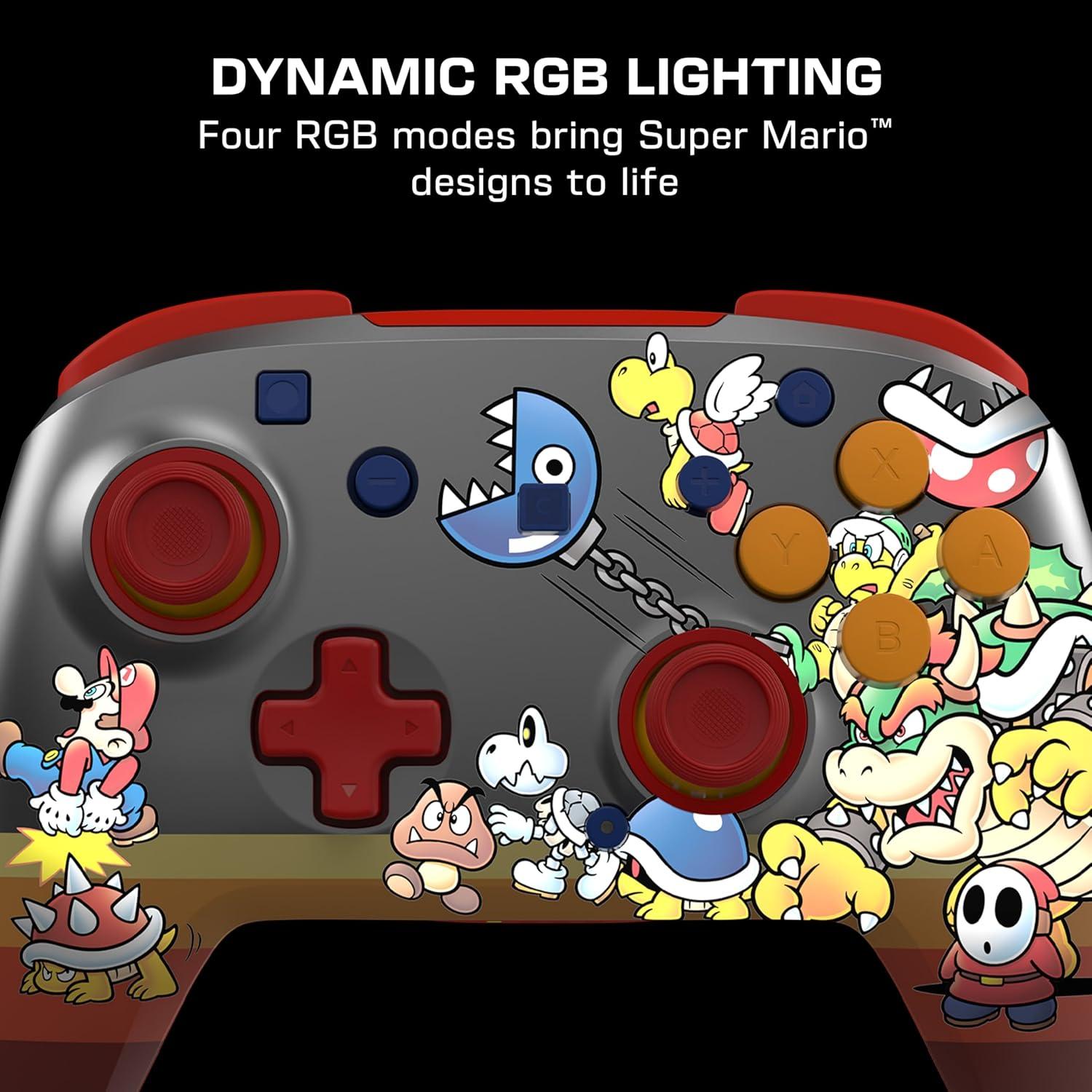 image:imageTurtle Beach Rematch Wireless Controller Mario amp Luigi Officially Licensed for Nintendo Switch 2 Nintendo Switch TMR Thumbsticks Customizable RGB Rechargeable BatteryKoopa Troop Red