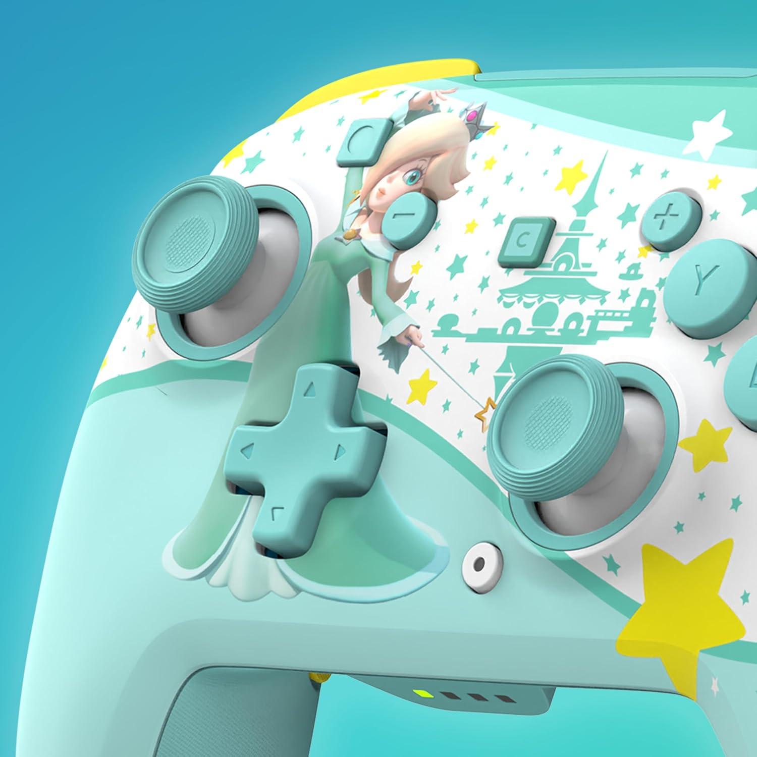 image:imageTurtle Beach Rematch Wireless Controller Mario amp Luigi Officially Licensed for Nintendo Switch 2 Nintendo Switch TMR Thumbsticks Customizable RGB Rechargeable BatteryRosalina Teal