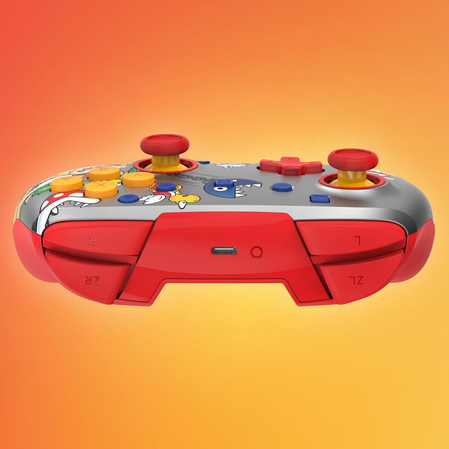 image:imageTurtle Beach Rematch Wireless Controller Mario amp Luigi Officially Licensed for Nintendo Switch 2 Nintendo Switch TMR Thumbsticks Customizable RGB Rechargeable BatteryKoopa Troop Red