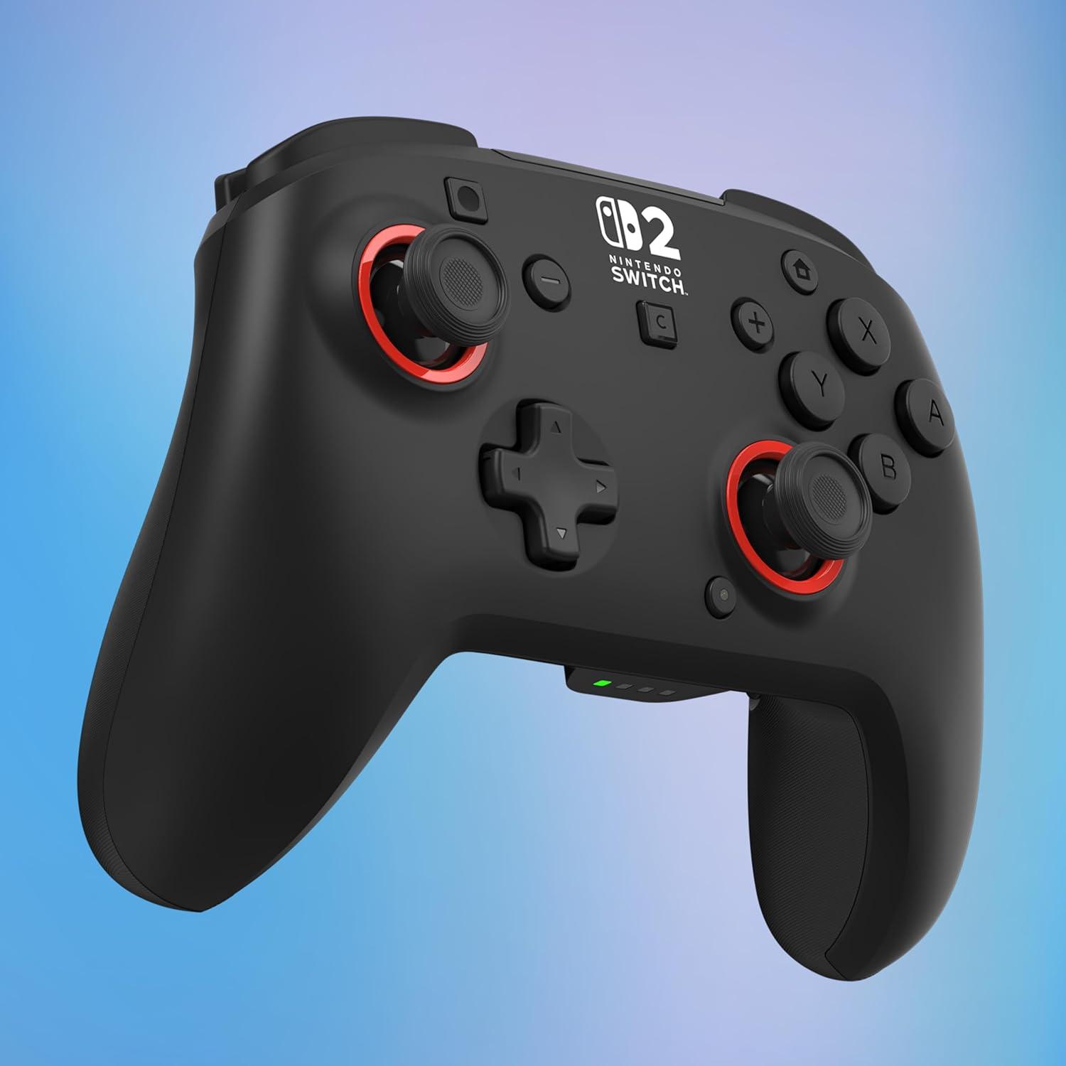 image:imageTurtle Beach Rematch Wireless Controller Mario amp Luigi Officially Licensed for Nintendo Switch 2 Nintendo Switch TMR Thumbsticks Customizable RGB Rechargeable BatteryBlack