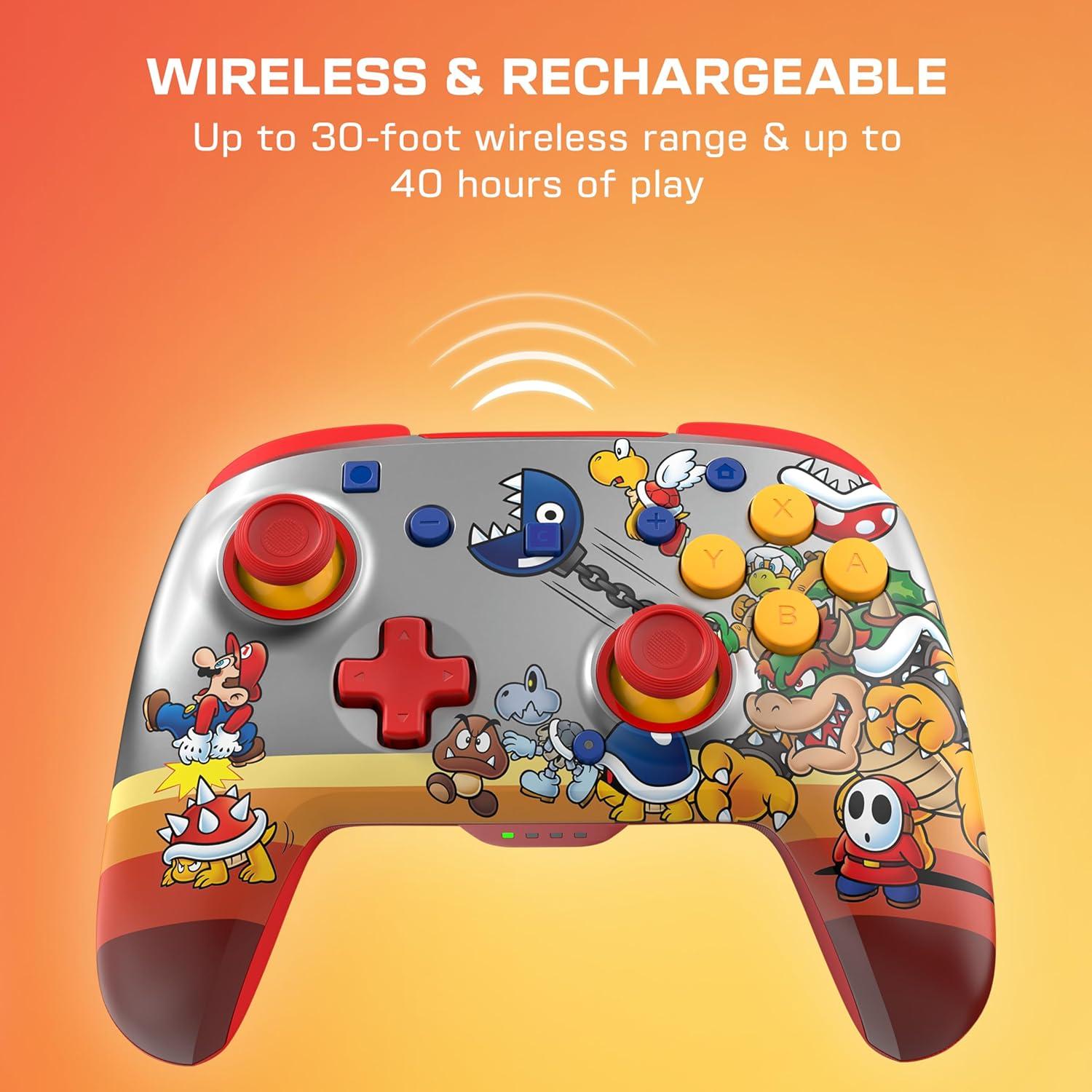 image:imageTurtle Beach Rematch Wireless Controller Mario amp Luigi Officially Licensed for Nintendo Switch 2 Nintendo Switch TMR Thumbsticks Customizable RGB Rechargeable BatteryKoopa Troop Red