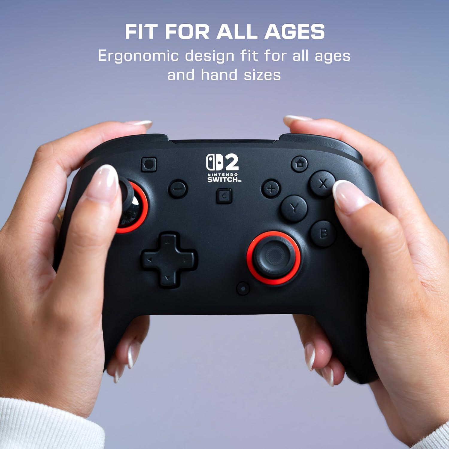 image:imageTurtle Beach Rematch Wireless Controller Mario amp Luigi Officially Licensed for Nintendo Switch 2 Nintendo Switch TMR Thumbsticks Customizable RGB Rechargeable BatteryBlack