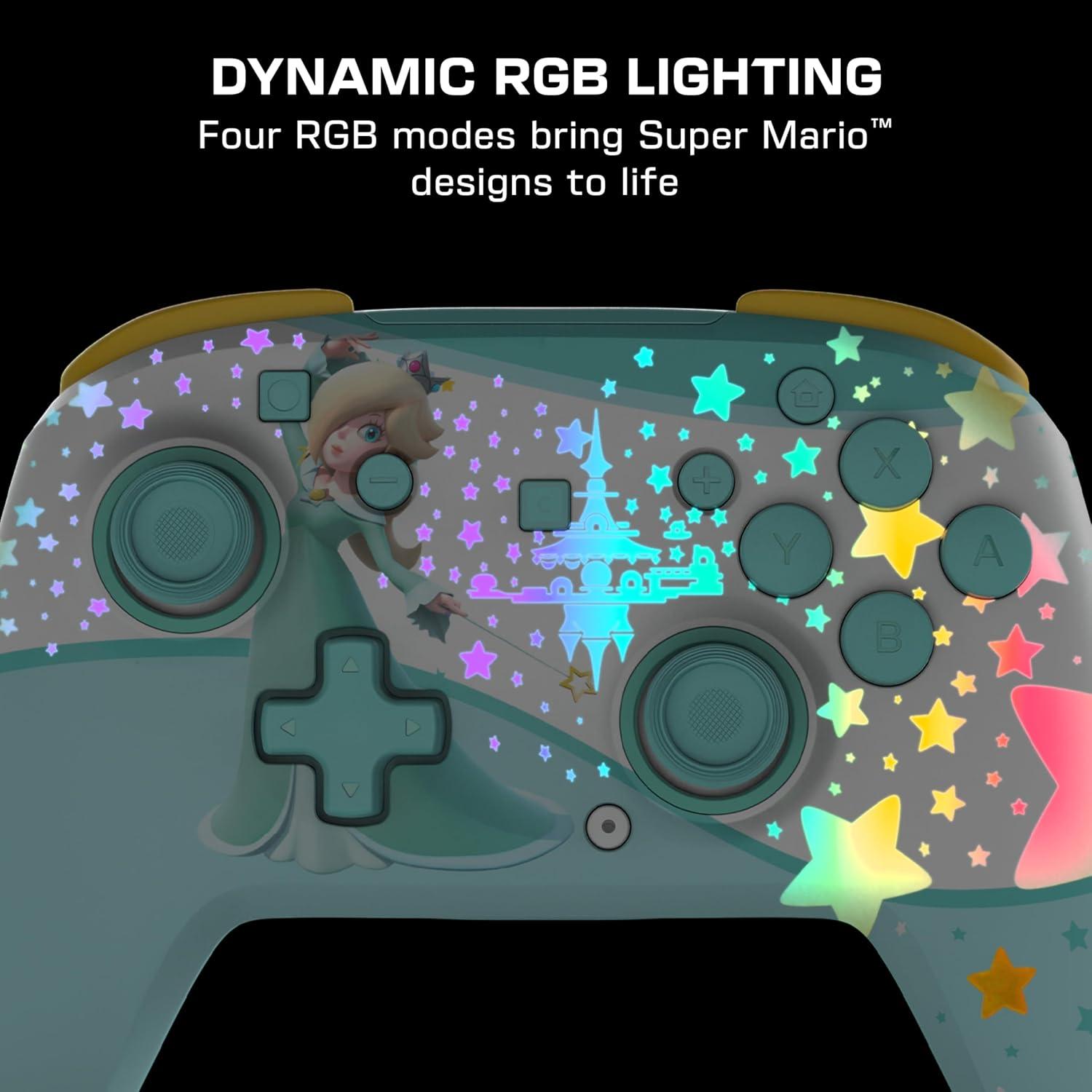 image:imageTurtle Beach Rematch Wireless Controller Mario amp Luigi Officially Licensed for Nintendo Switch 2 Nintendo Switch TMR Thumbsticks Customizable RGB Rechargeable BatteryRosalina Teal