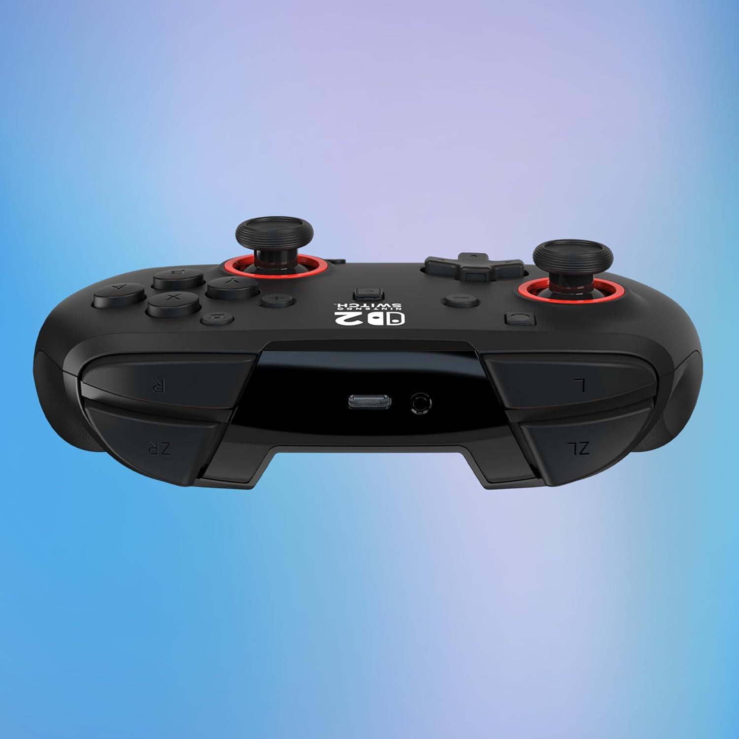 image:imageTurtle Beach Rematch Wireless Controller Mario amp Luigi Officially Licensed for Nintendo Switch 2 Nintendo Switch TMR Thumbsticks Customizable RGB Rechargeable BatteryBlack