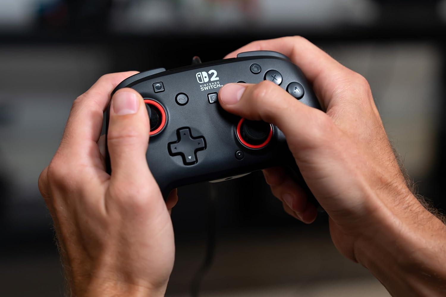image:imageTurtle Beach Rematch Wireless Controller Mario amp Luigi Officially Licensed for Nintendo Switch 2 Nintendo Switch TMR Thumbsticks Customizable RGB Rechargeable BatteryBlack