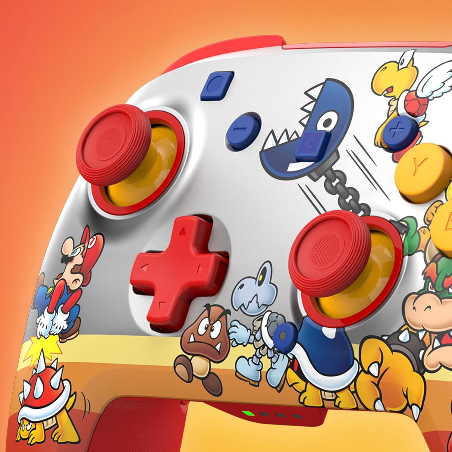 image:imageTurtle Beach Rematch Wireless Controller Mario amp Luigi Officially Licensed for Nintendo Switch 2 Nintendo Switch TMR Thumbsticks Customizable RGB Rechargeable BatteryKoopa Troop Red