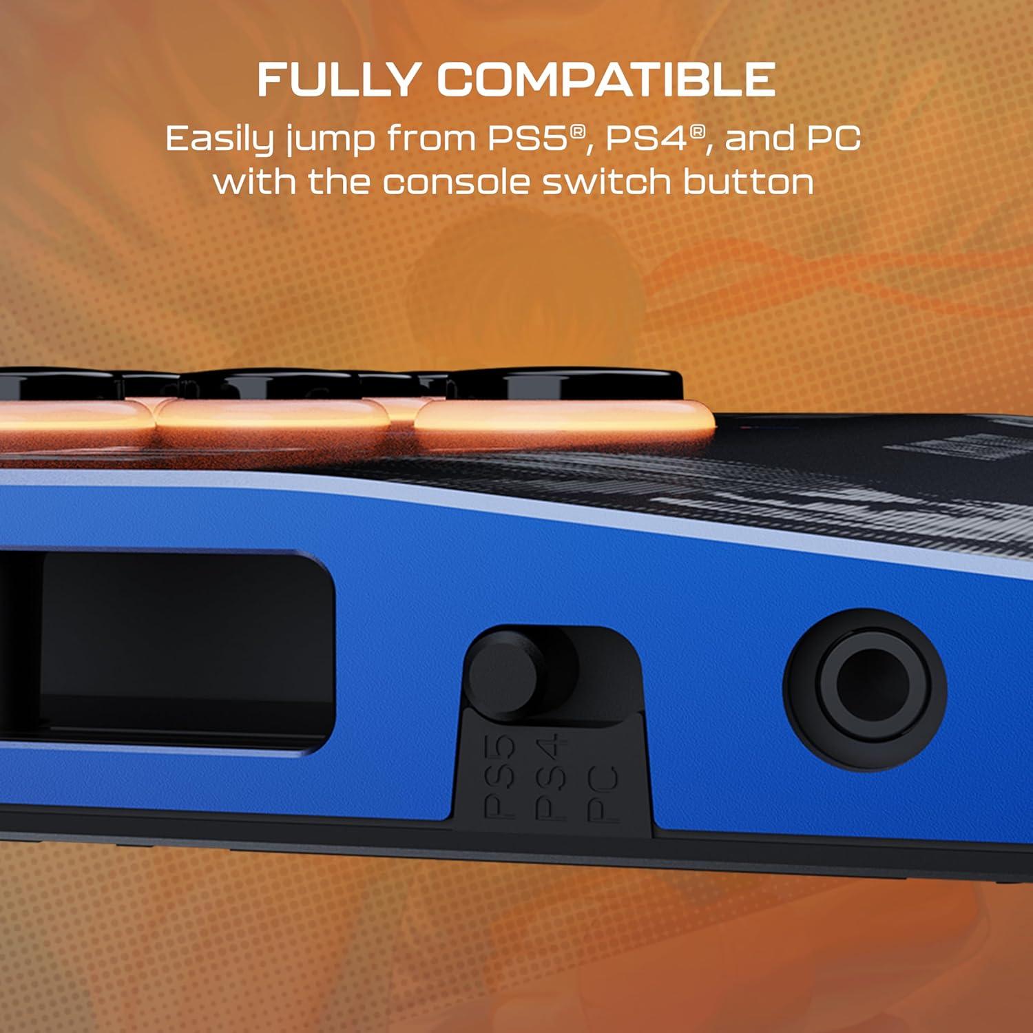 image:imageTurtle Beach Victrix Pro KO Leverless Fight Stick Street Fighter II Champion Edition Capcom and PlayStation Officially Licensed for PS4 PS5 PC HotSwappable RGB Switches Ergonomic