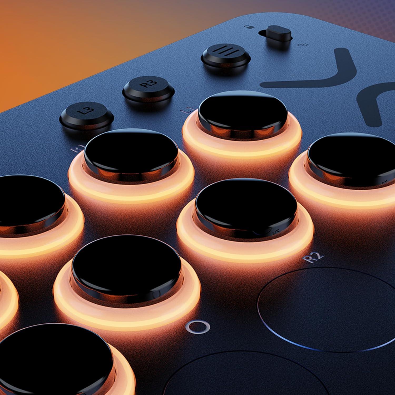 image:imageTurtle Beach Victrix Pro KO Leverless Fight Stick Street Fighter II Champion Edition Capcom and PlayStation Officially Licensed for PS4 PS5 PC HotSwappable RGB Switches Ergonomic