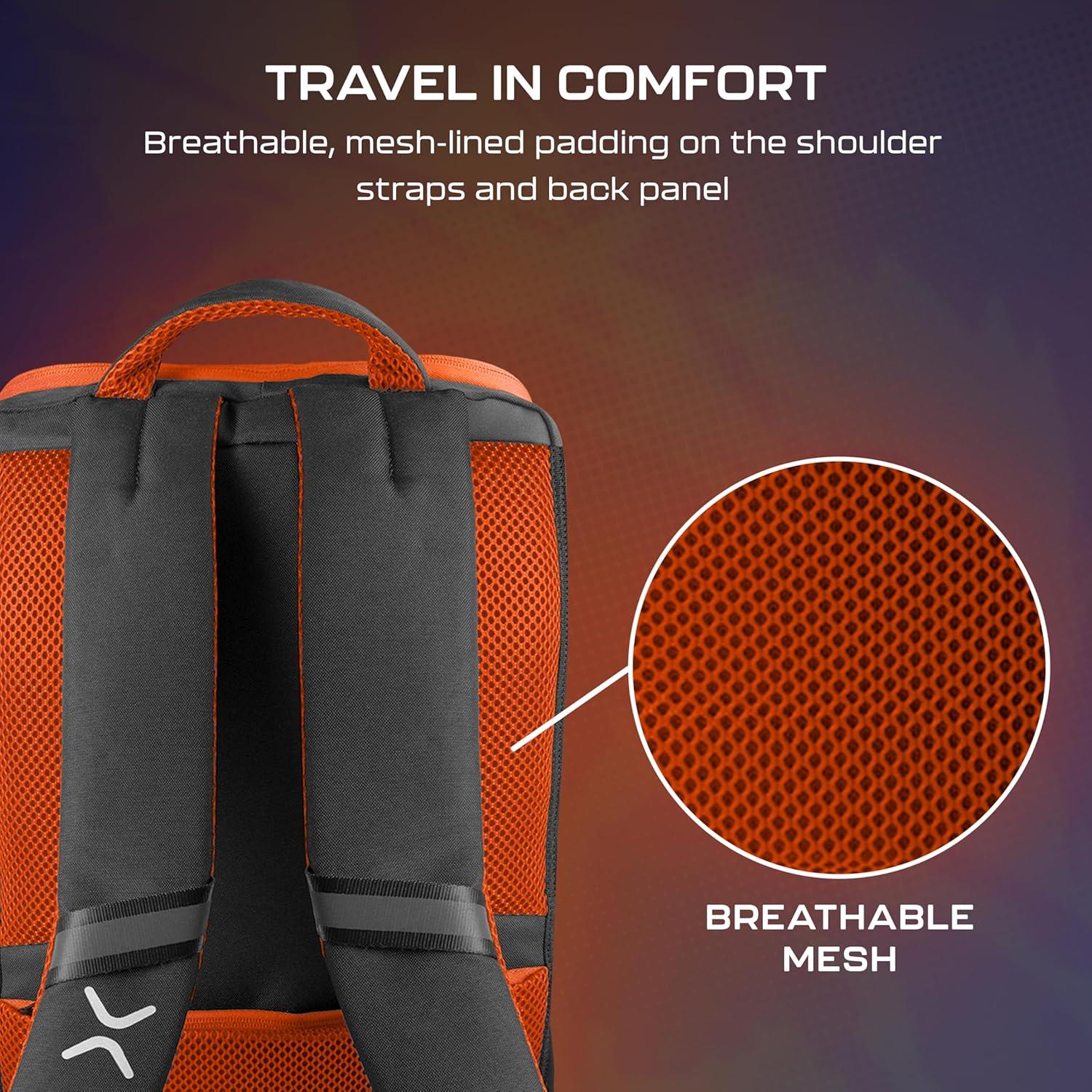 image:imageTurtle Beach Victrix Tournament Backpack Street Fighter Edition Officially Licensed by Capcom Gaming Backpack 15 Laptop Pocket Breathable Comfort 27L Storage Volume Travel Ready