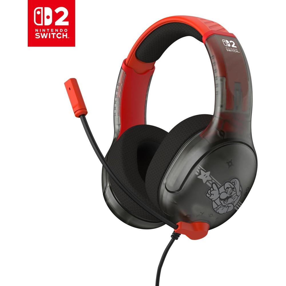 image:imageTurtle Beach Airlite Fit Wired Gaming Headset Mario Star Officially Licensed for Nintendo Switch 2 Nintendo Switch Durable LightweightMario Star