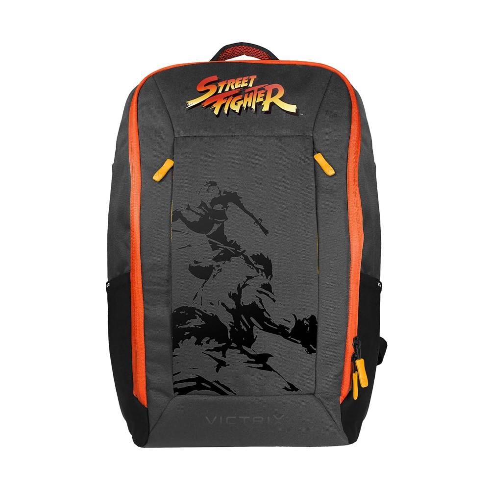 image:imageTurtle Beach Victrix Tournament Backpack Street Fighter Edition Officially Licensed by Capcom Gaming Backpack 15 Laptop Pocket Breathable Comfort 27L Storage Volume Travel Ready