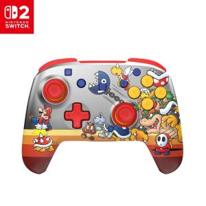 Turtle Beach Rematch Wireless Controller: Mario & Luigi – Officially Licensed for Nintendo Switch 2, Nintendo Switch – TMR Thumbsticks, Customizable RGB, Rechargeable Battery(Koopa Troop (Red))