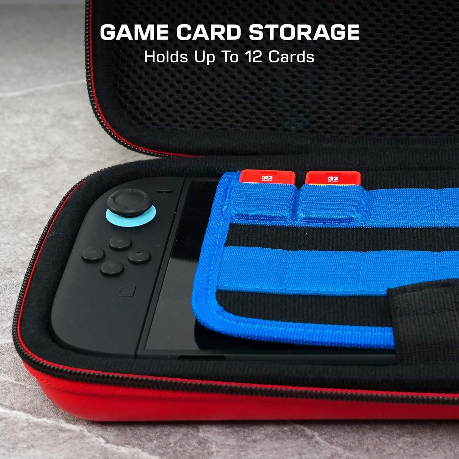 image:imageTurtle Beach PlayTrek Travel Case Koopa Troop Nintendo Switch 2 Nintendo Switch Nintendo Switch OLED Model Storage Protection Game Card Holder Hard Shell GlowintheDarkMario Bricks