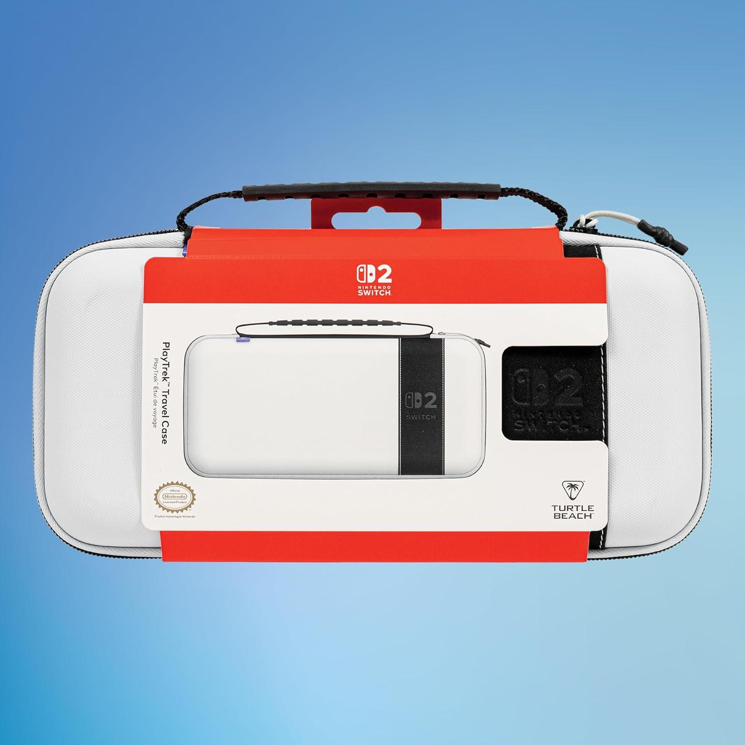 image:imageTurtle Beach PlayTrek Travel Case Koopa Troop Nintendo Switch 2 Nintendo Switch Nintendo Switch OLED Model Storage Protection Game Card Holder Hard Shell GlowintheDarkStellar White