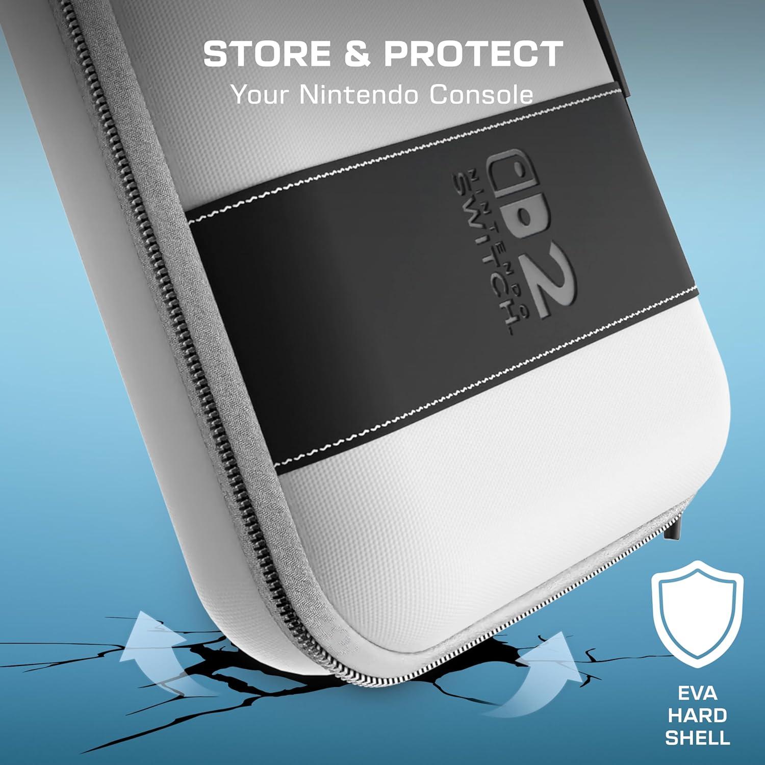 image:imageTurtle Beach PlayTrek Travel Case Koopa Troop Nintendo Switch 2 Nintendo Switch Nintendo Switch OLED Model Storage Protection Game Card Holder Hard Shell GlowintheDarkStellar White