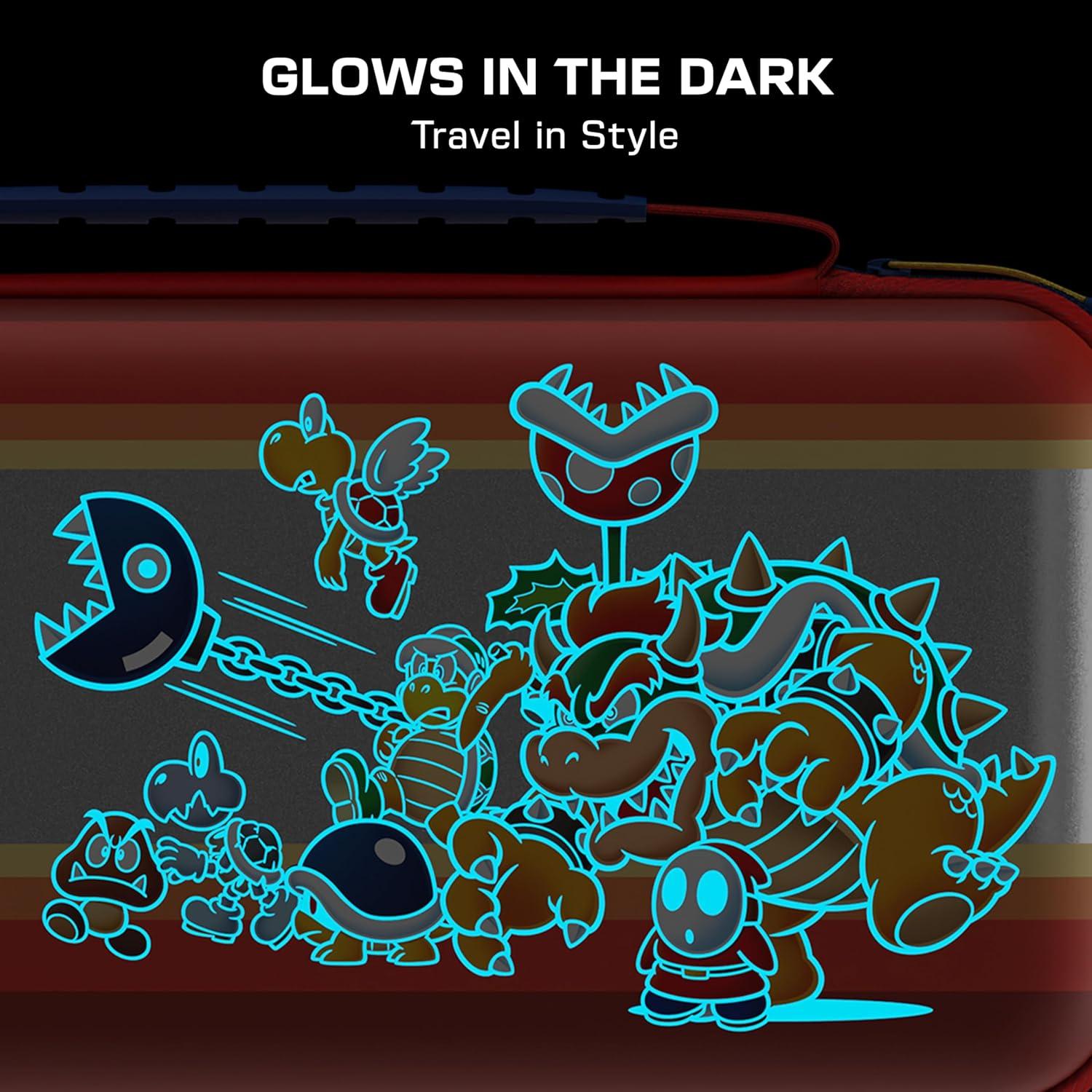image:imageTurtle Beach PlayTrek Travel Case Koopa Troop Nintendo Switch 2 Nintendo Switch Nintendo Switch OLED Model Storage Protection Game Card Holder Hard Shell GlowintheDarkKoopa Troop